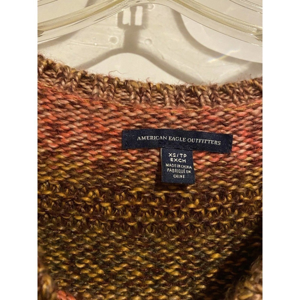 AMERICAN Eagle Outfitters Sweater Chunky Brown XS - Picture 5 of 8